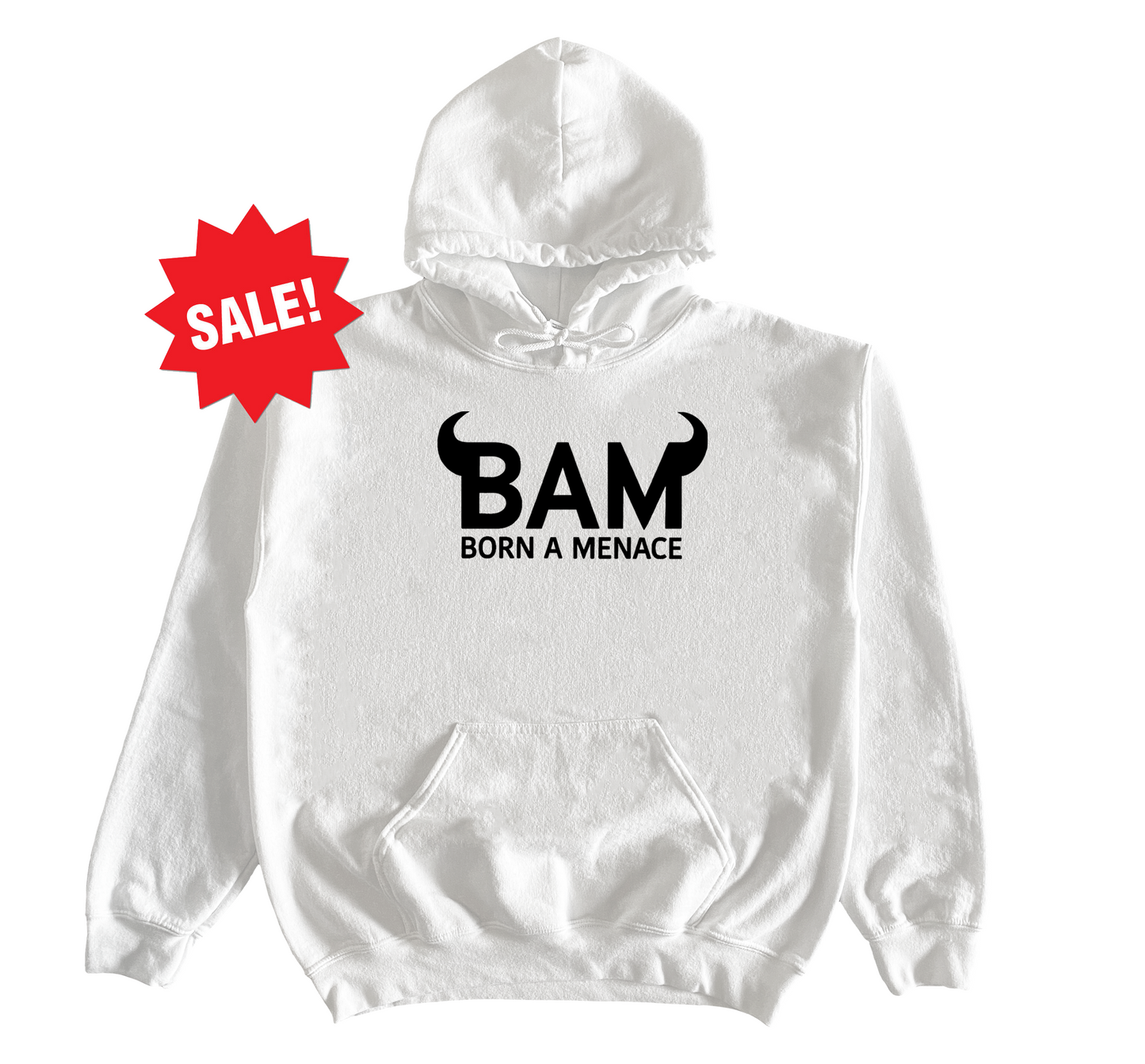 BAM White Hoodie