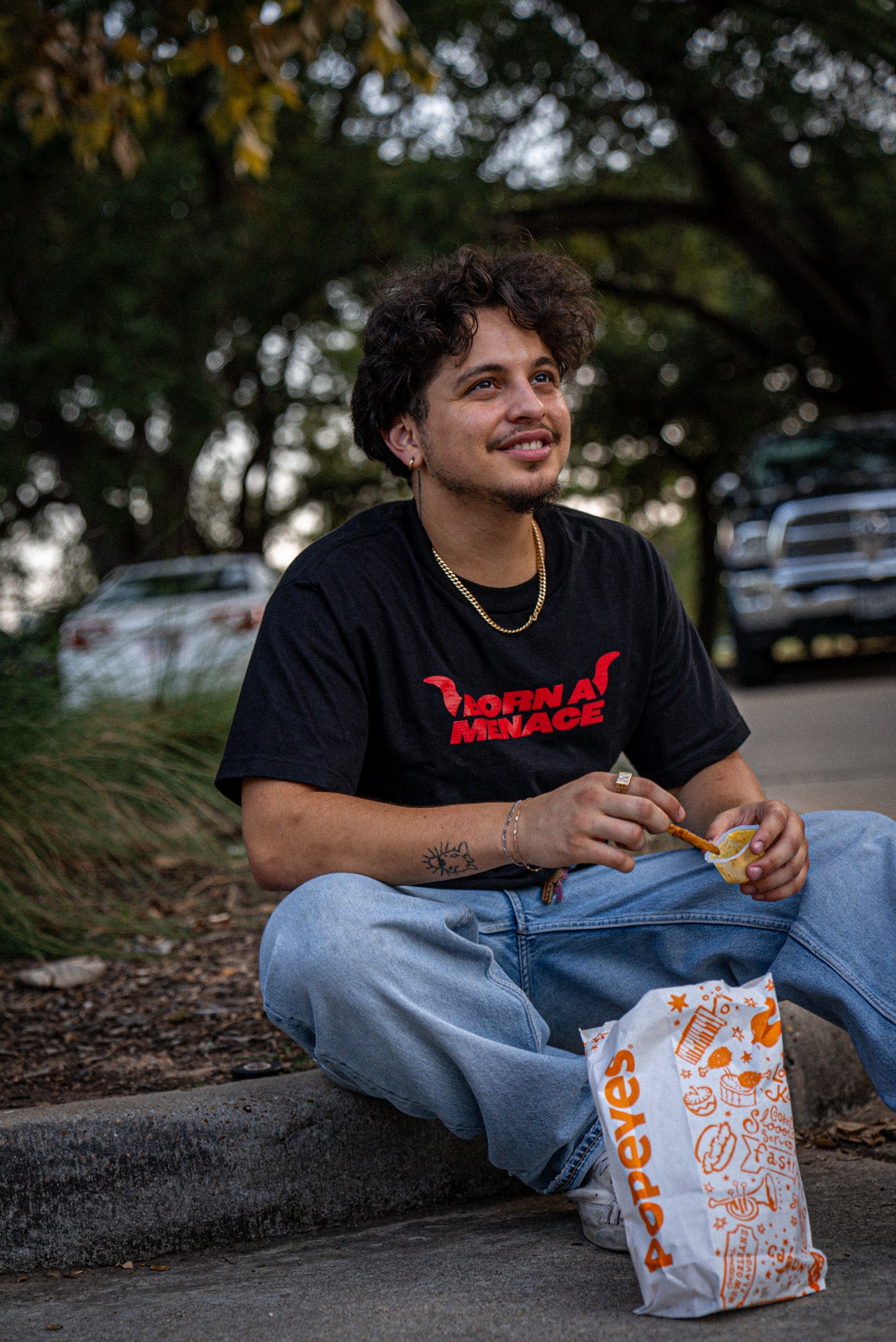 BAM Biker Horn Black Tee