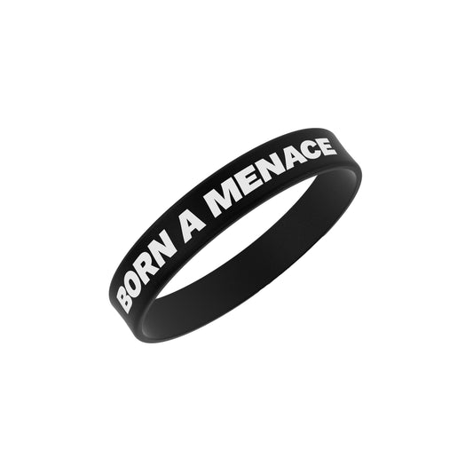 Born A Menace Black Wrist Band