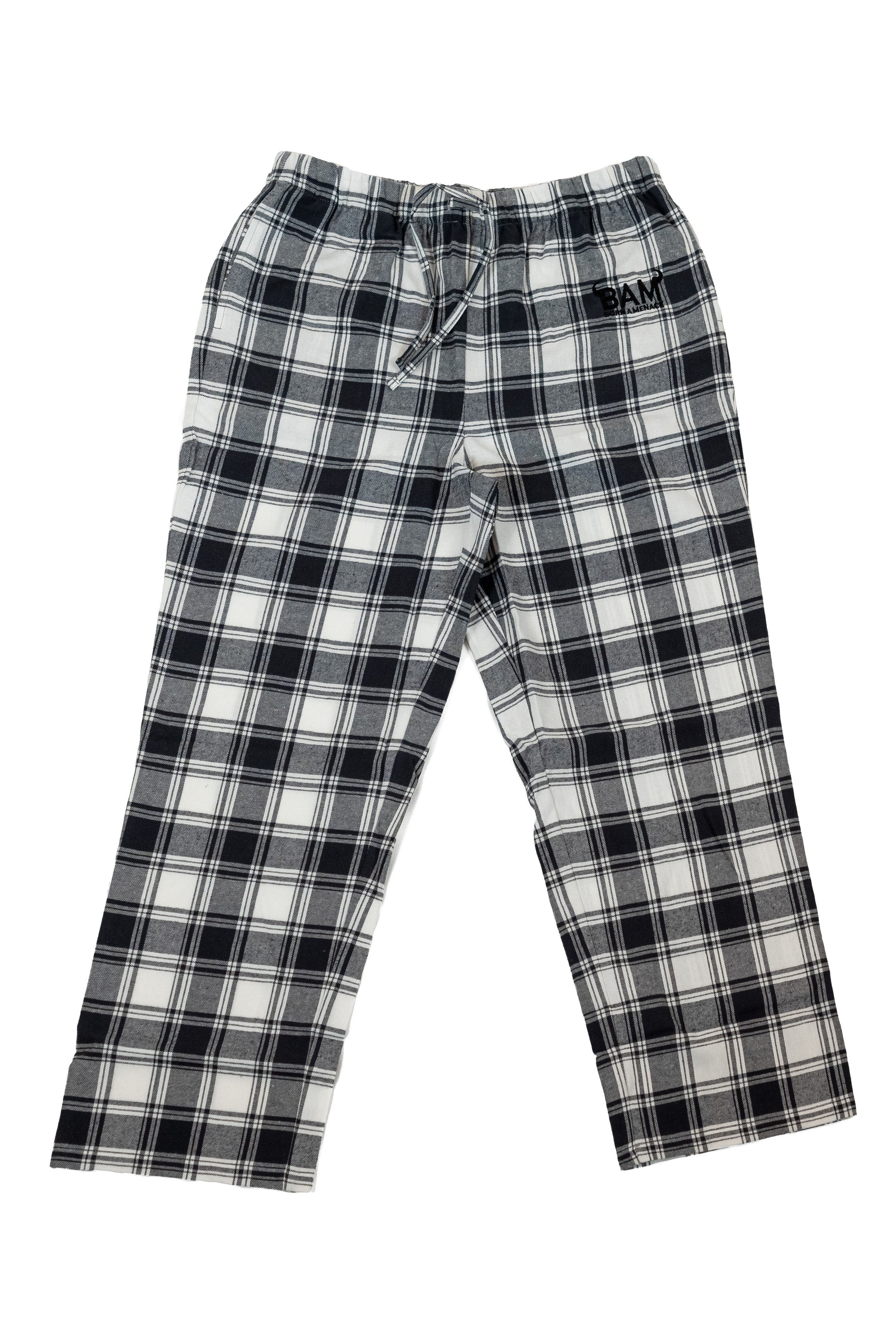 Black and white pj pants hot sale