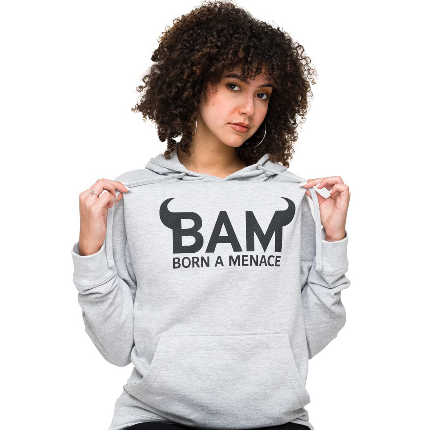 Born a Menace Grey Hoodie (Limited)