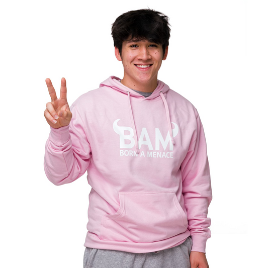 Born a Menace Pink Hoodie (Limited)